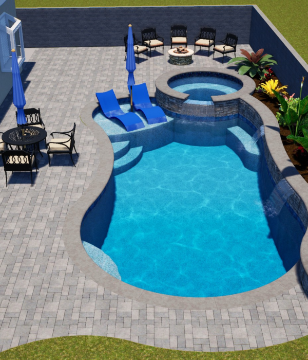 3D Rendering Pool Designs
